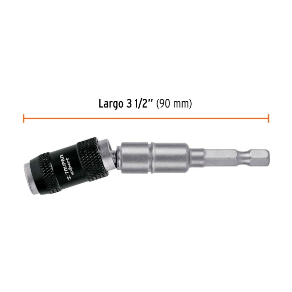 adaptador articulado de 90 mm magnetico para puntas expertpude 9090 d1f-ferreteria-de-valle-en-torreon