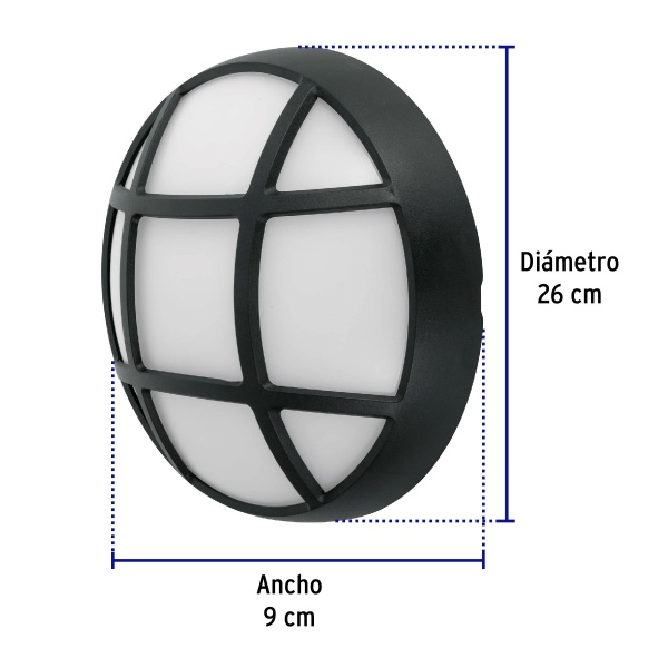 arbotante decorativo de led 14 w luz de dia volteckarb 205l ecf-ferreteria-de-valle-en-torreon