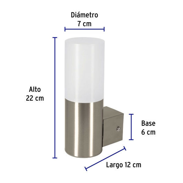 arbotante decorativo de led 5 w 1 spot luz calida volteckarb 210l c8f-ferreteria-de-valle-en-torreon