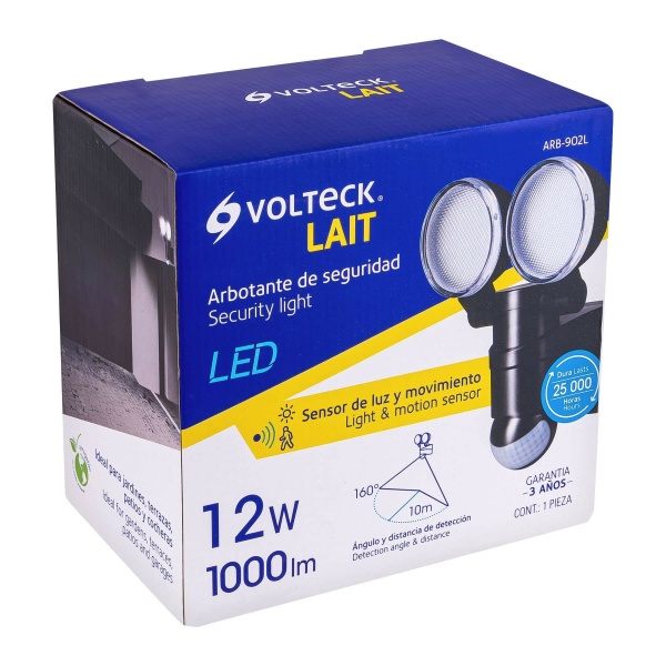 arbotante led 12 w negro con sensor de movimiento volteckarb 902l d84-ferreteria-de-valle-en-torreon