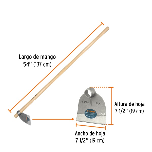 azadon lane no 1 de 1 8 lb con mango madera de 54 truperal 1mm 62c-ferreteria-de-valle-en-torreon