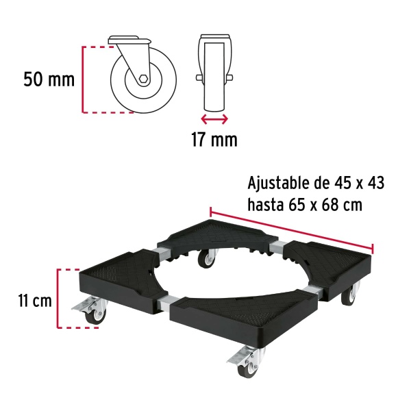 base universal con ruedas para linea blanca fierobaru 45 0d7-ferreteria-de-valle-en-torreon