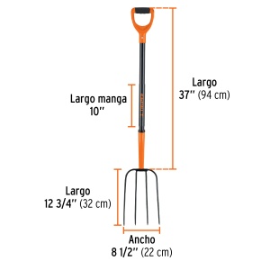 mgo de acero 37"