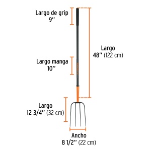 mgo largo de acero 48"