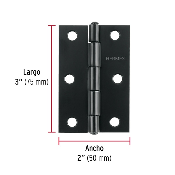 bisagra rectangular 3 negra hermexbr 306 b75-ferreteria-de-valle-en-torreon