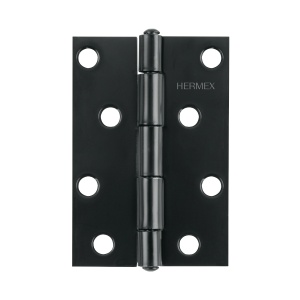 Bisagra rectangular 4" negra