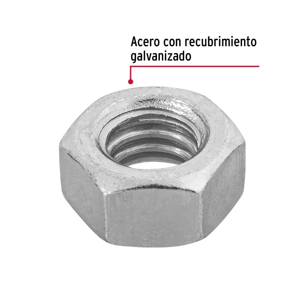 blister con 20 tuercas 5 16 hex de acero galvanizado fierotue 5 16a d41-ferreteria-de-valle-en-torreon