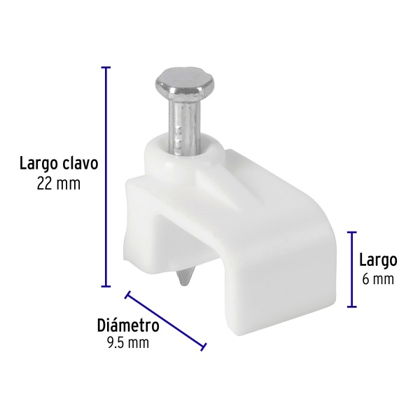 bolsa con 500 grapas blancas de 6 x 9 5 mm para cable planogpl 10bg ec2-ferreteria-de-valle-en-torreon