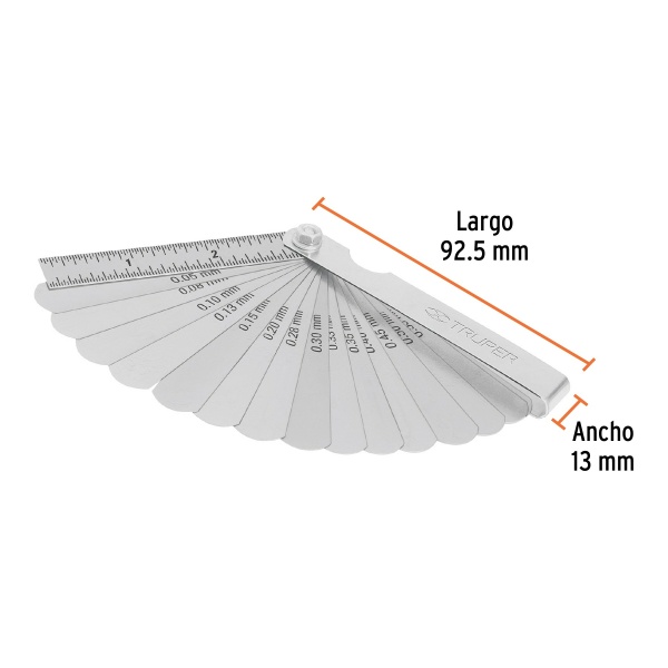 calibrador de 15 hojas std mm trupercal 15 f5a-ferreteria-de-valle-en-torreon