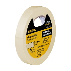 Cinta masking tape de 3/4" x 50 m