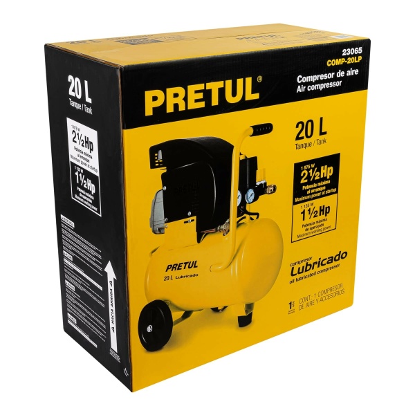 compresor de aire lubricado horizontal 20l 2 hp 127v pretulcomp 20lp 28f-ferreteria-de-valle-en-torreon