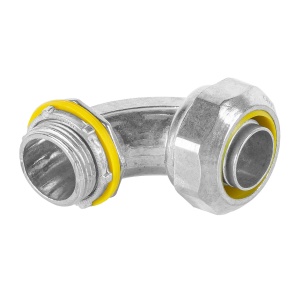 Conector curvo de 3/4" para tubo liquid tight