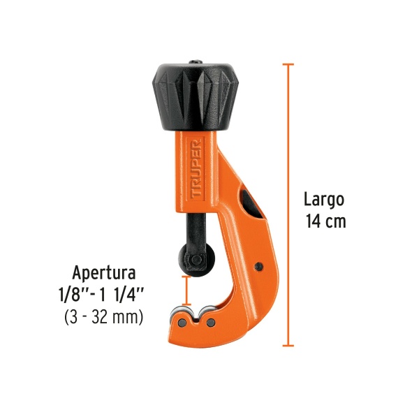 cortador de tubo de cobre 1 8 a 1 1 4 cuchilla 18mm trupercot 32 dbf-ferreteria-de-valle-en-torreon