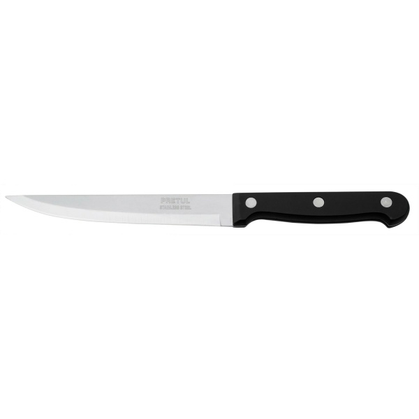 Cuchillo liso para asado 5" mango de plástico