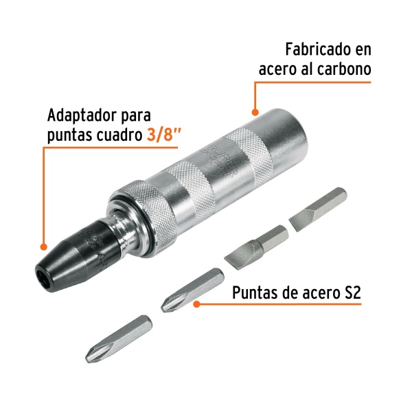 desarmador de impacto con 4 puntas de acero s2 3 8 expertdimp 38x d92-ferreteria-de-valle-en-torreon