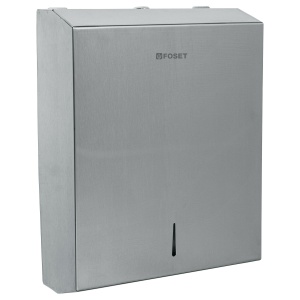 Dispensador de acero inox. para toallas de papel