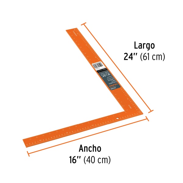 escuadra 16 x24 de aluminio color naranja para canteroe 16x24n e89-ferreteria-de-valle-en-torreon