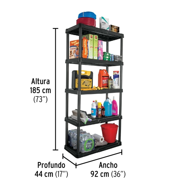 estante plastico 5 repisas pretulest 5p 4ae-ferreteria-de-valle-en-torreon