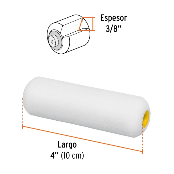 felpa para mini rodillo esponja 4 x 3 8 truperr ropi 410e 625-ferreteria-de-valle-en-torreon