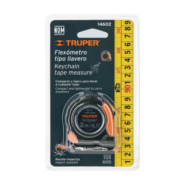 flexometro gripper de 2 m tipo llavero cinta 13 mm truperfh 2 e16-ferreteria-de-valle-en-torreon