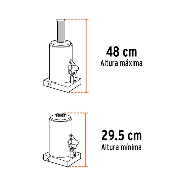 gato hidraulico de botella de 50 ton trupergat 50 70e-ferreteria-de-valle-en-torreon