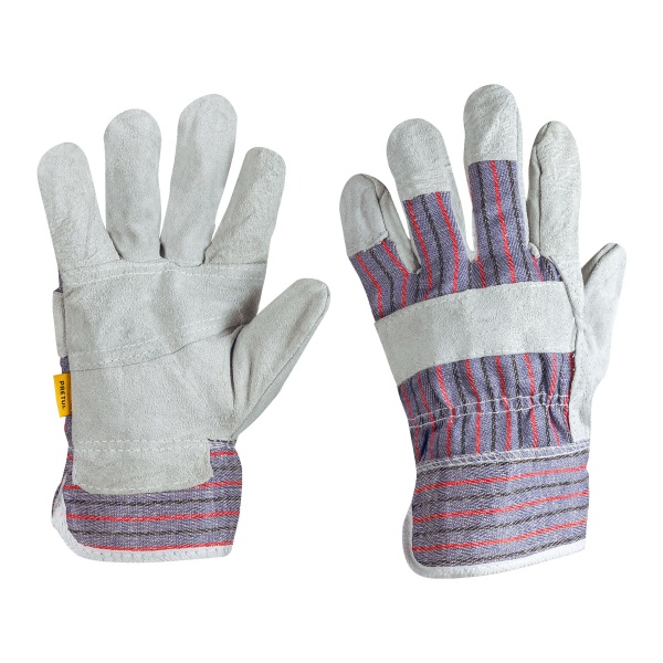 Guantes de carnaza y loneta