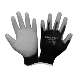 Guantes de nylon recubiertos de poliuretano