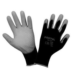 Guantes de nylon recubiertos de poliuretano