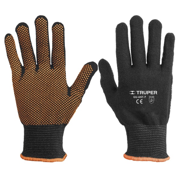 Guantes textiles con puntos de PVC