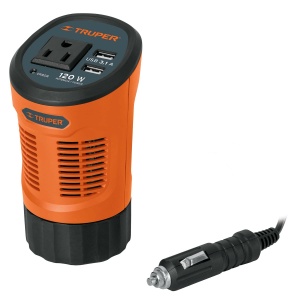 Inversor de corriente 120 W tipo vaso