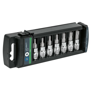 Juego de 7 dados cuadro 3/8" punta torx