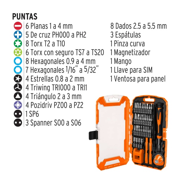 juego de 77 piezas para reparacion de electronica truperjgo tel 77 7fd-ferreteria-de-valle-en-torreon