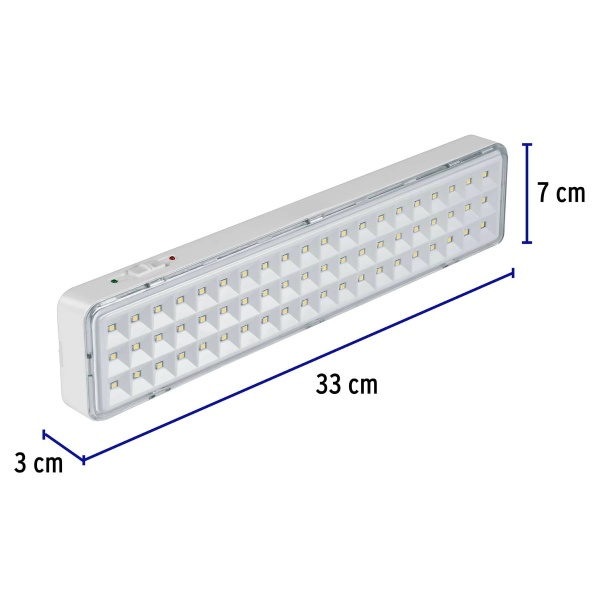 lampara de emergencia de 60 leds 300 lm recargable voltecklae 60 72a-ferreteria-de-valle-en-torreon