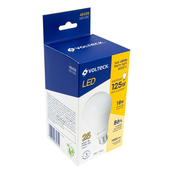 lampara led a25 18 w equiv 125 w luz calida cajaled 125c 885-ferreteria-de-valle-en-torreon