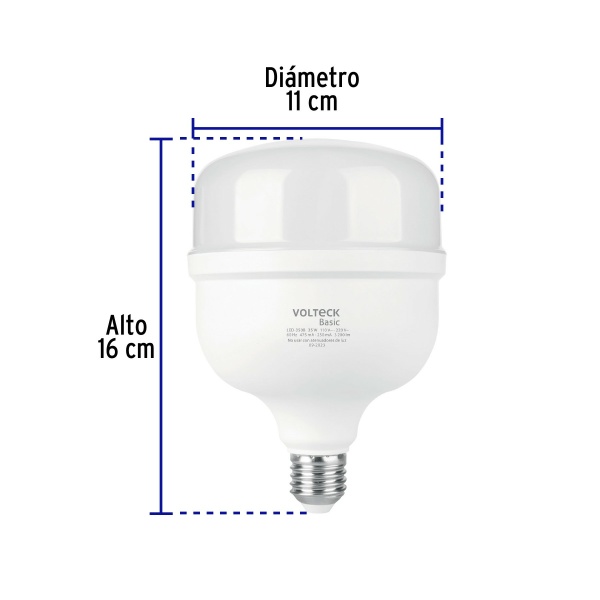 lampara led alta potencia 35w equiv 300w luz de dia basicled 350b 9eb-ferreteria-de-valle-en-torreon