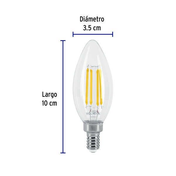 lampara led tipo vela 4 w con filamento base e12 luz calidaled v4f2c 510-ferreteria-de-valle-en-torreon