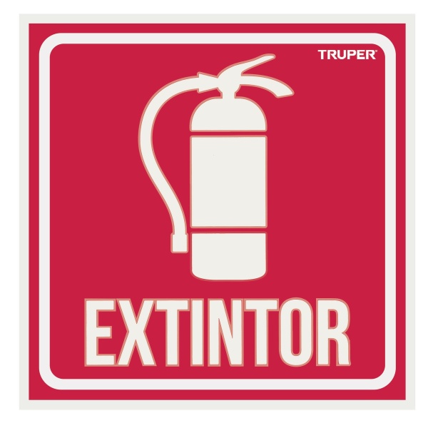 Letrero de señalización "EXTINTOR"