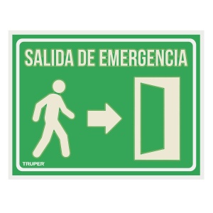 Letrero de señalización "SALIDA DE EMERGENCIA"