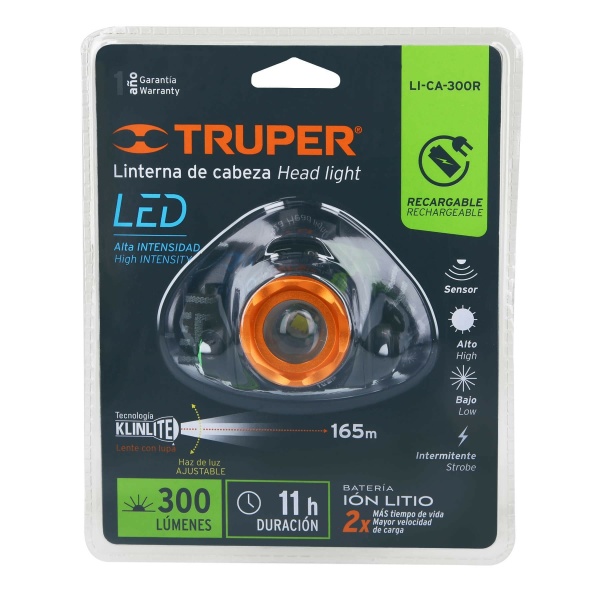 linterna de minero 1 led 300 lm recargable truperli ca 300r 516-ferreteria-de-valle-en-torreon