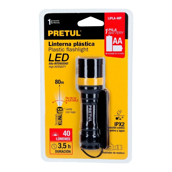 linterna plastica 1 led 40 lm de 1 pila aa pretullipla 40p ff2-ferreteria-de-valle-en-torreon