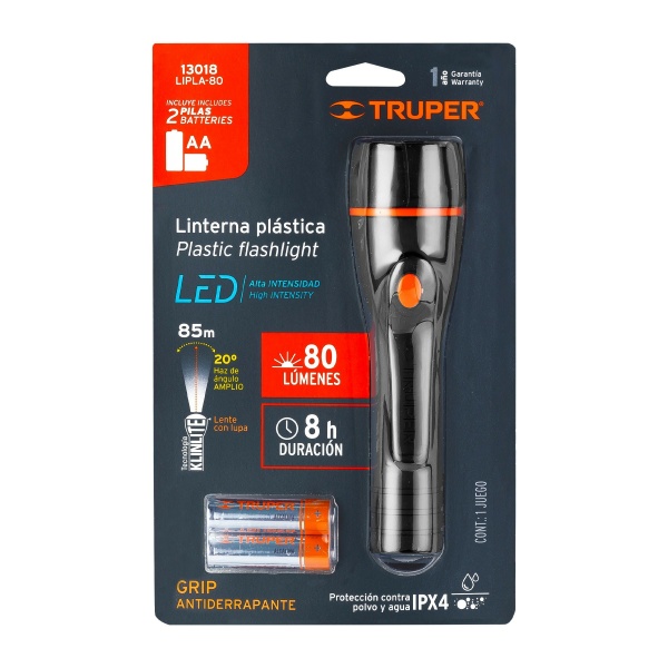 linterna plastica 1 led 80 lm con 2 pilas aa truperlipla 80 84e-ferreteria-de-valle-en-torreon