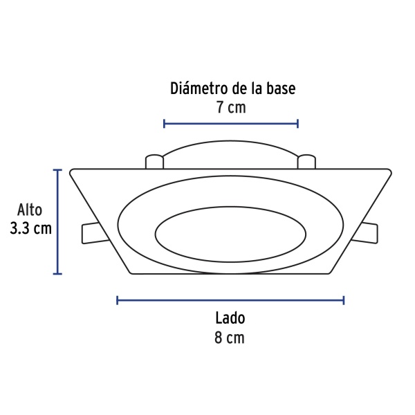 luminario cuadrado blanco spot fijo lampara no incluidaemp 110s eab-ferreteria-de-valle-en-torreon