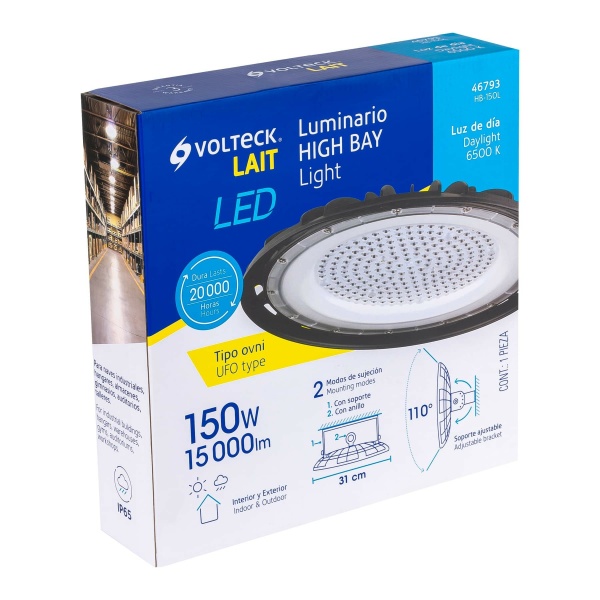 luminario de led 150 w high bay volteckhb 150l 498-ferreteria-de-valle-en-torreon