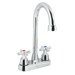 Mezcladora cromo 4" para lavabo