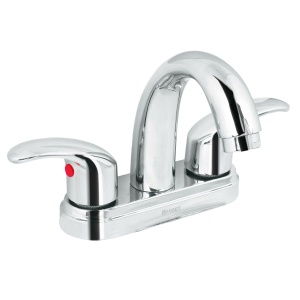 Mezcladora cromo 4" para lavabo