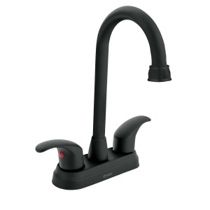 Mezcladora negro mate 4" p/lavabo