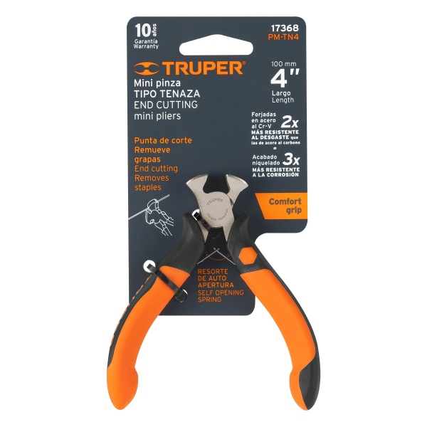 mini pinza tipo tenaza 4 mango comfort grip truperpm tn4 4ff-ferreteria-de-valle-en-torreon