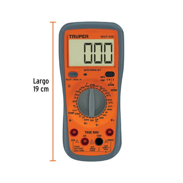 multimetro digital para mant automotriz con rms verdaderomut 105 f51-ferreteria-de-valle-en-torreon