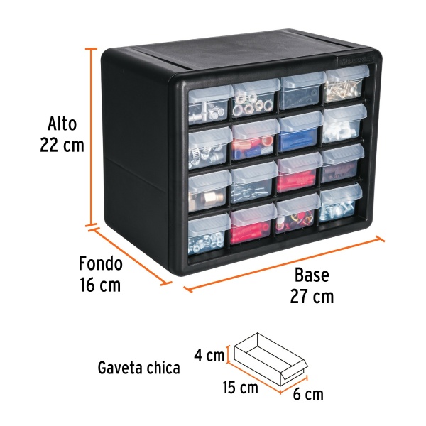 organizador con 16 gavetas truperorg 16 4e8-ferreteria-de-valle-en-torreon