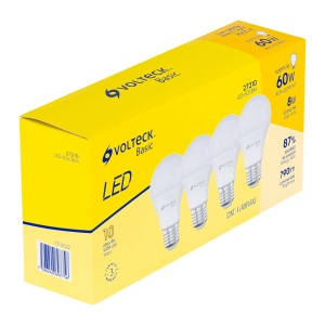 Pack de 4 lámparas de LED A19 8 W